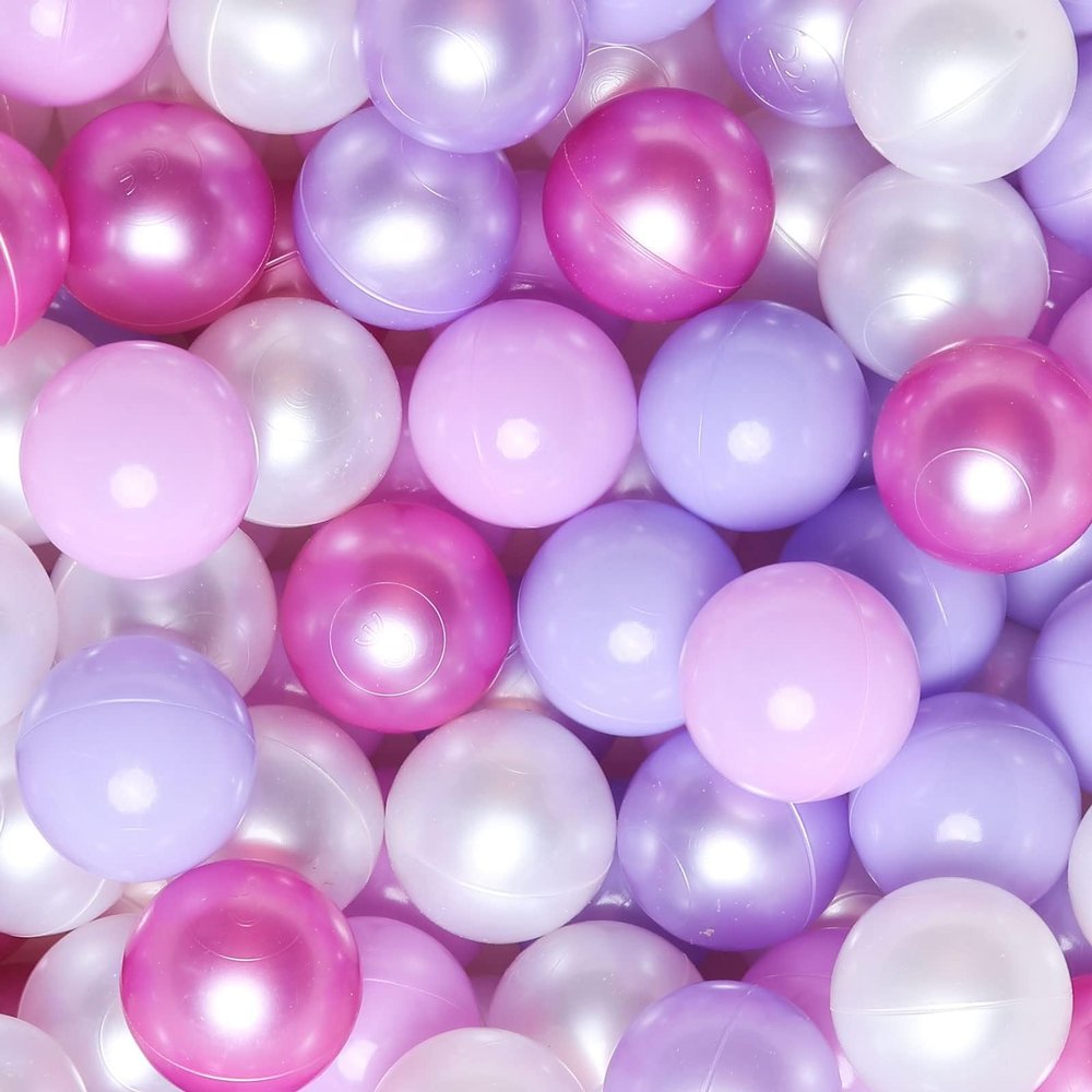 GOGOSO Ball Pits Balls Toddlers 50 100 200 500 Plastics Shape Ball Non-Phthalate Non-BPA Non-Toxic 2.2-Inch Crush Proof Play Balls,Pearl Purple Colors, 200 Balls