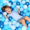 GOGOSO Ball Pits Balls Toddlers 50 100 200 500 Plastics Shape Ball Non-Phthalate Non-BPA Non-Toxic 2.2-Inch Crush Proof Play Balls,Pearl Blue Colors, 50 Balls view 4