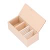 1/12 Scale Miniature Refrigerator Toy, Single Door Unpainted Wooden Dollhouse Fridge view 1