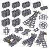MXIZYDAOY Toy Train Track Expansion Set, Building Blocks Toy for Boys & Girls, Freely Connect & Build, Includes 114 Track Pieces, Compatible with All Major Train Brands, DIY Kit view 1