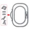 MXIZYDAOY Toy Train Track Expansion Set, Building Blocks Toy for Boys & Girls, Freely Connect & Build, Includes 114 Track Pieces, Compatible with All Major Train Brands, DIY Kit view 3