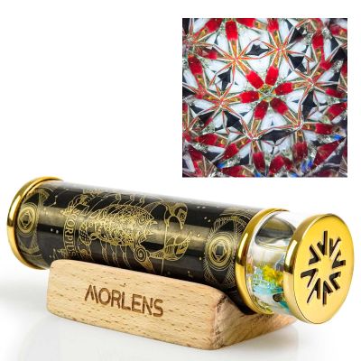 12 Constellations Scorpio Kaleidoscope,Handmade 4.25" Mini Kaleidoscope,Moonlight Stone Crystals Healing Stones Core Box,Gift Box,Anniversary Birthday Christmas New Year Valentine's Day Present Gift