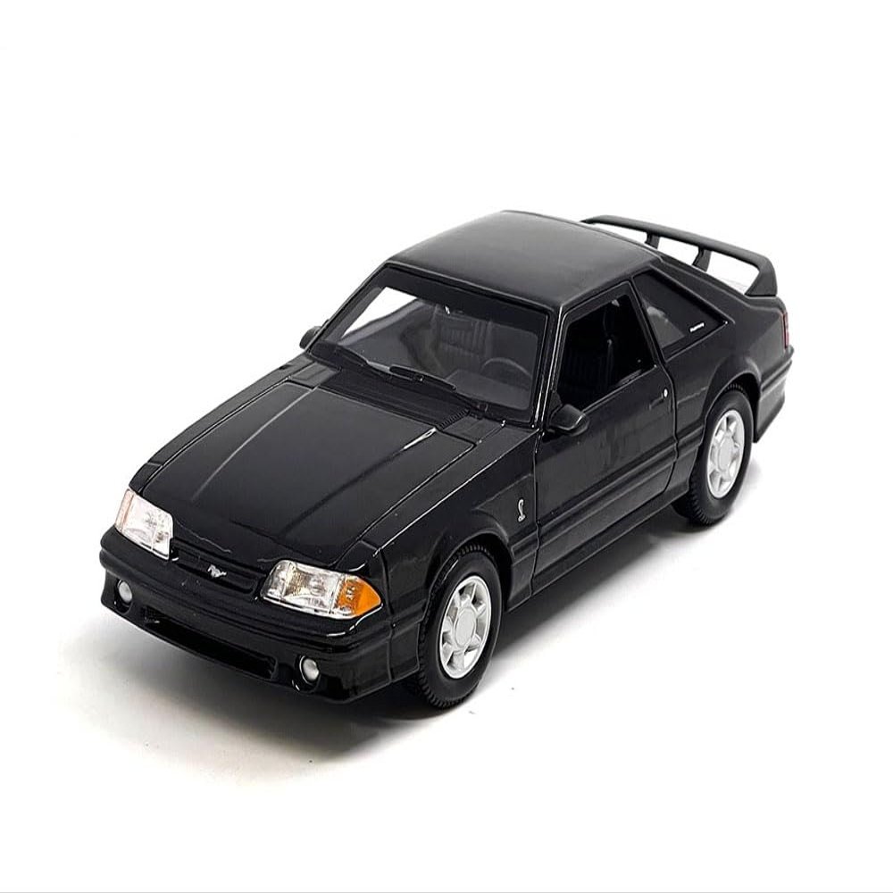 1:24 Scale Diecast Model Car Compatible with Maisto 1993 Ford Mustang SVT Cobra Black Special Edition 32906BK
