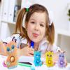 24 Packs Cats Bulk Mini Pop Fidget Keychain,Boys and Girls Kids Birthday Party Favors Supplies Classroom Students Bubble Prize view 3