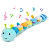 Baby Tummy Time Toys 0-6 Month Musical Stuffed Animal Plush Caterpillar Toy for Infant 6-12 Month Teething Sensory Toy with Crinkle Rattle for Babies 0-3-6 Month Newborn Boy Girl Easter Basket Stuffer view 1
