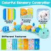 Baby Tummy Time Toys 0-6 Month Musical Stuffed Animal Plush Caterpillar Toy for Infant 6-12 Month Teething Sensory Toy with Crinkle Rattle for Babies 0-3-6 Month Newborn Boy Girl Easter Basket Stuffer view 4
