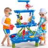 PEADUCK 4-Tier Sand and Water Table, 39 Piece Kids Water Table Activity Sensory Outside Toys for Toddlers 3-5, Beach Backyard Outdoor Play Table Gift for Boys Girls, Summer Toys for Kids Ages 4-8 view 1