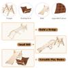 INNOPLAY Large Foldable Toddler Climbing Toys Indoor Jungle Gym, Pikler Triangle Set with Cushion, S-lide and Arch, 7-in-1 Montessori Climbing Set(1.5-5yrs) view 4