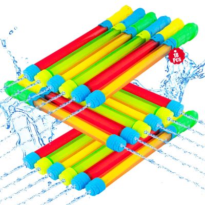 18Pcs Water Gun 16.5'' Squirt Guns Super Water Soaker Blaster, Toy Gun Water Toys Pool Toys Summer Outdoor Swimming Pool, Backyard, Beach Water Game Fighting Play Toys