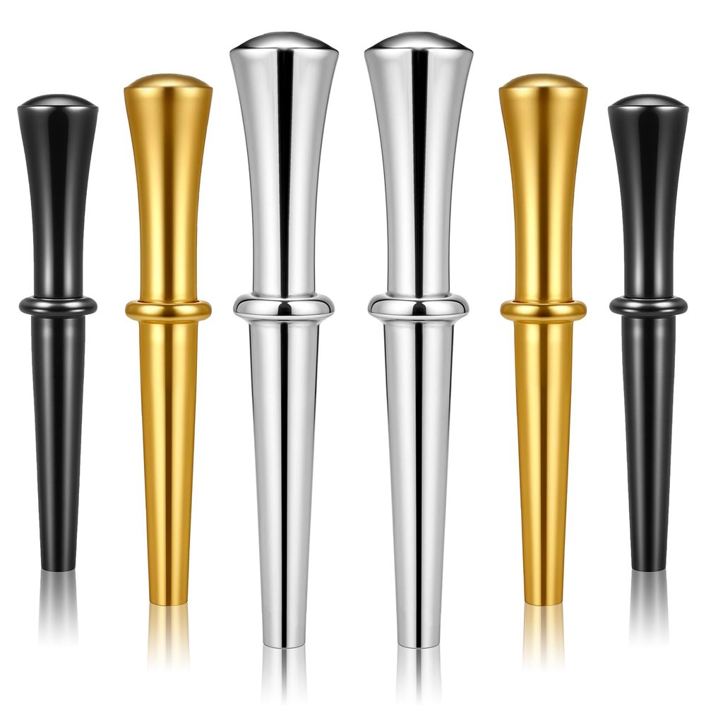 12 Pieces Cribbage Pegs, Metal Cribbage Board Pegs Fit 1/8 Holes with Tapered Design for Cribbages Traditional Board Game (3 Colors)