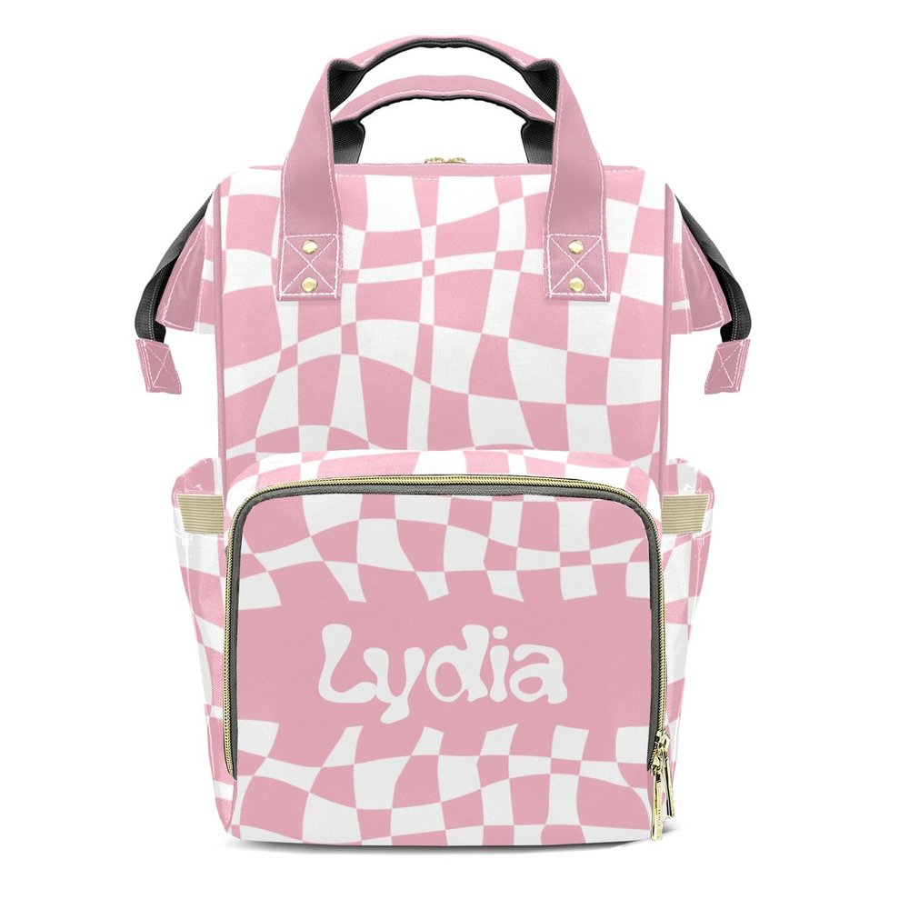 ZAACUSTOM Custom Diaper Bag for Baby Boy Girl with Name Personalized Diaper Bag Nappy Backpack Customized Mom Shoulder Bag, Multi-functional, Waterproof, Large Capacity