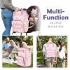ZAACUSTOM Custom Diaper Bag for Baby Boy Girl with Name Personalized Diaper Bag Nappy Backpack Customized Mom Shoulder Bag, Multi-functional, Waterproof, Large Capacity view 3