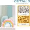 2-Pack Ceramic Piggy Bank Creative Rainbow Coin Jar Living Room Study Decoration Decorative Accessories Birthday Party Gift view 3