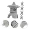 MOBUTOFU 15pcs Miniature Pavilion Figurines for Aquariums and Landscapes Realistic Bonsai Decorations for Home Zen Garden Accessories and Non- Design view 3