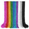 100 PCS Mardi Gras Beads Necklaces, 10 Colors 33 Inch Colorful Bead Necklaces Bulk Party Beads Necklace Round Beaded Necklaces for Mardi Gras, St. Patrick's Day, Christmas, Carnival Party Favor view 1