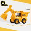 11" Dump Truck Toy, 1: 18 Scale, Inertia-Powered Dump Truck, with Realistic Lights, Rumbling Action, Anti-Slip Tires, Sturdy Plastic  Toy Truck Indoor & Outdoor Sandbox Vehicle for Kids Ages 3+ view 4