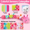 Baby Tummy Time Toy 0-6 Month Musical Stuffed Animal Plush Caterpillar Toy for Infant 6-12 Month Teething Sensory Toy with Crinkle Rattle for Babies 0-3-6 Month Newborn Toys for Boy Girl Birthday Gift view 4