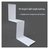 Curtain Track Blackout Aluminum Curtain Box, Single Track Side Mounted Curtain Box, Suitable for Decorating Living Room, Reliable Curtain Cloth(Gray,1meter) view 3
