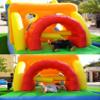 HuaKastro 20.5FT(L) Extended Inflatable Obstacle Course Bounce House for Kids Party Easter Event, with Various Obstacles: Tunnel, Crossing Wall, Jungle, Jumping Area, Climbing Wall and Slide view 2