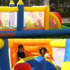 HuaKastro 20.5FT(L) Extended Inflatable Obstacle Course Bounce House for Kids Party Easter Event, with Various Obstacles: Tunnel, Crossing Wall, Jungle, Jumping Area, Climbing Wall and Slide view 3