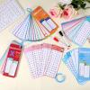 4 Pack/60pcs Multi Math Time Table Flash Cards, Include 8 Markers & 4 Binder Rings Subtraction Multiplication Division Flashcards Math Learning Tools for Beginners Kids view 3