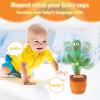 MILEGI Dancing Talking Cactus Baby Toy, Singing Mimicking Repeating Plush  Educational Interactive Toddler Toy, Repeat What You Say, Tummy Time Toys for Infant Boys Girls 1 Year Old view 4