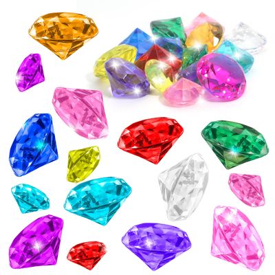 15 PCS Diving Gems Pool Toys, Large Diamond Gem Pool Toys for Kids Ages 4-8-12, Colorful Pool Diving Toys, Swimming Gems Toys, Underwater Sinking Diving Gems for Kids Summer Gift Pool Party Favors