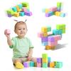 Asago Magnetic Blocks for Toddlers 1-3, 56PCS 1.34in Large Macaron Magnet Building Cubes for Kids, Stem Preschool Stack Construction Educational Toys for 3-5 Years Old Boys Girls view 1