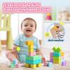 Asago Magnetic Blocks for Toddlers 1-3, 56PCS 1.34in Large Macaron Magnet Building Cubes for Kids, Stem Preschool Stack Construction Educational Toys for 3-5 Years Old Boys Girls view 3