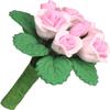 Pink 1:12 Scale Flowers Dollhouse Miniature Flowers Tiny Flowers Resin Mini Roses Artificial Flowers Mini Roses for Crafts, Small Flowers for Crafts Mini Flowers for Decoration (1.4 Inch) view 1