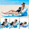 2 Pack Pool Floats Lounger, Instaywell Pool Floats Adult with Adjustable Backrest, Pool Rafts Floaties Water Hammock Tanning Floating Pool Party Toys for Swimming Pool Summertime Beach Outdoor view 4