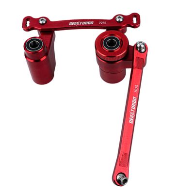 BEAXTURBO Racing Upgrade Parts CNC Aluminum 7075 Servo Steering bellcrank Set for Losi 8IGHT-X Super Lasernut 1/6 (red)