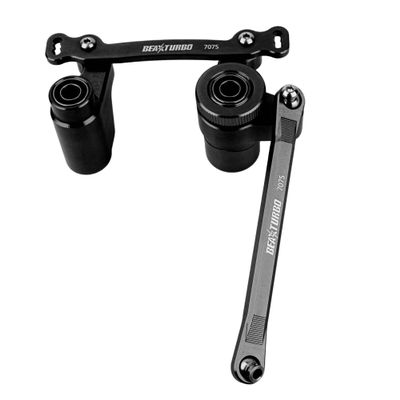 BEAXTURBO Racing Upgrade Parts CNC Aluminum 7075 Servo Steering bellcrank Set for Losi 8IGHT-X Super Lasernut 1/6 (Black)