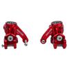 BeaxTurbo Racing Upgrade Parts CNC Aluminum #7075 Front Spindle Carrier Set for Losi 8IGHT-X Super Lasernut 1/6 (red) view 2