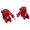 BeaxTurbo Racing Upgrade Parts CNC Aluminum #7075 Front Spindle Carrier Set for Losi 8IGHT-X Super Lasernut 1/6 (red) view 4