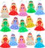 24 Packs Bulk Mini Pop Fidget Keychain,Boys and Girls Birthday Party Favors Supplies Classroom Students Bubble Prize view 1