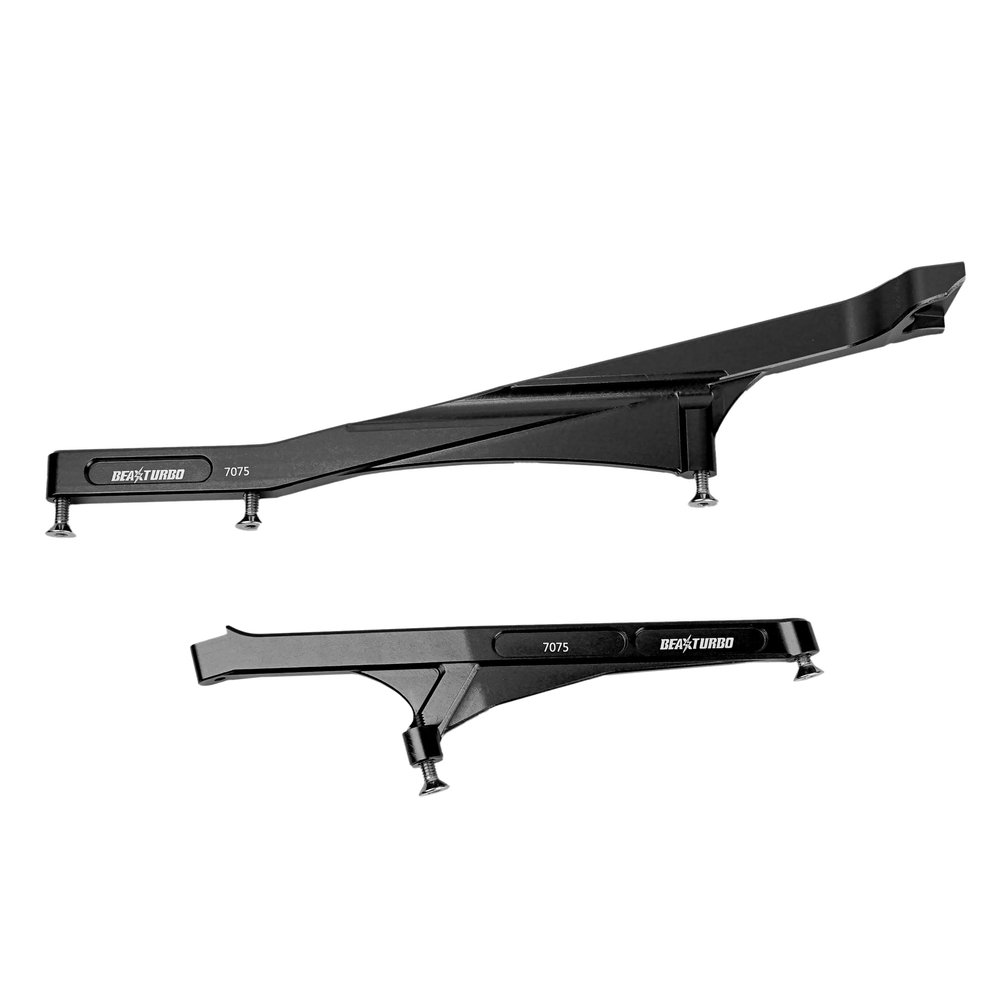 BeaxTurbo Racing Upgrade Parts Aluminum #7075 Chassis Brace Set for Losi 8IGHT-X Super Lasernut1/6LOS251129 (Black)