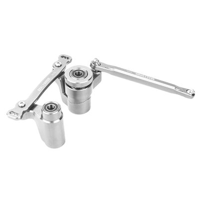 BEAXTURBO Racing Upgrade Parts CNC Aluminum 7075 Servo Steering bellcrank Set for Losi 8IGHT-X Super Lasernut 1/6 (Silver)