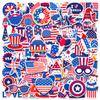 100pcs 4th of July Theme Waterproof Vinyl Stickers - Patriotic Independence Day & Party Favors Decorations for Laptop, Water Bottle, Skateboard view 1