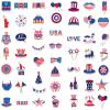 100pcs 4th of July Theme Waterproof Vinyl Stickers - Patriotic Independence Day & Party Favors Decorations for Laptop, Water Bottle, Skateboard view 3