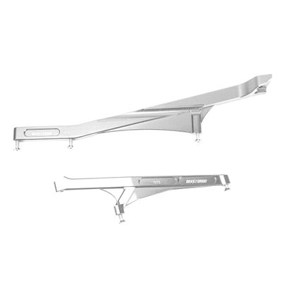 BeaxTurbo Racing Upgrade Parts Aluminum #7075 Chassis Brace Set for Losi 8IGHT-X Super Lasernut1/6LOS251129 (Silver)