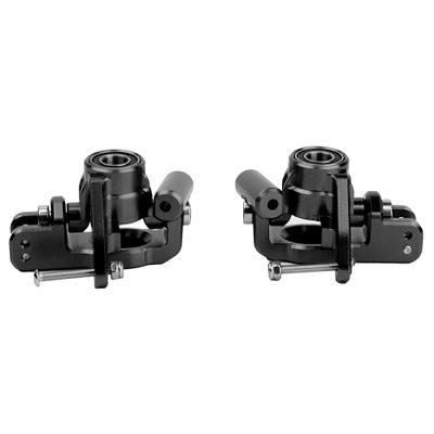 BeaxTurbo Racing Upgrade Parts CNC Aluminum #7075 Front Spindle Carrier Set for Losi 8IGHT-X Super Lasernut 1/6 (Black)
