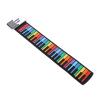 49 Keys Colorful Roll Up Piano Keyboard, 8 Tones and 6 Demo Songs, Portable Foldable Hand Roll Silicone Piano Pad Built in Speaker for Home Travel Kids Beginners view 2