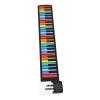 49 Keys Colorful Roll Up Piano Keyboard, 8 Tones and 6 Demo Songs, Portable Foldable Hand Roll Silicone Piano Pad Built in Speaker for Home Travel Kids Beginners view 4