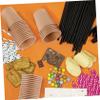 KOMBIUDA 100pcs Sturdy Paper Cups for Boys and and Art Projects Graffiti Cups Structured Base for Creative Exploration and Skill Development Kindergarten view 4