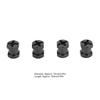 Alomejor 12mm Diameter, Aluminum Alloy RC Wheel Hex Hub Extenssion Spacer Improve Stability While Cornering for RC Cars (Black) view 3