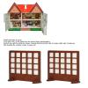 1/12 Dollhouse Wooden Screen Basswood Miniature Dollhouse Screen Furniture for 1/12 1/6 Dollhouse Decoration view 3
