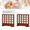 1/12 Dollhouse Wooden Screen Basswood Miniature Dollhouse Screen Furniture for 1/12 1/6 Dollhouse Decoration view 4