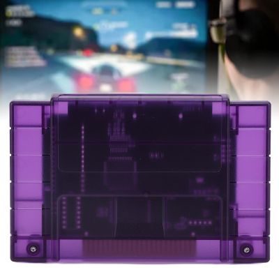 Classic Game Cartridge,3000 in 1 Game 8GB Memory Card and Support FAT16 FAT32, Automatic Save and Backup, for SNES Consoles US Version (Transparent Violet)