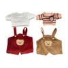 14-16 inch/36cm Teddy Bear Outfit Plush Animal Doll Clothes Set - Corduroy Overalls Sweaters 4-Piece KitNO Doll view 1